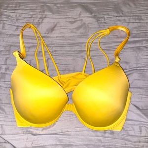Victoria Secrets PINK Yellow front closure bra.